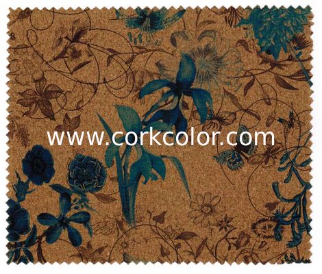 Promotional Nature Cork Fabric/Leather for bag and shoes making with PU backing,waterproof and dust resistance