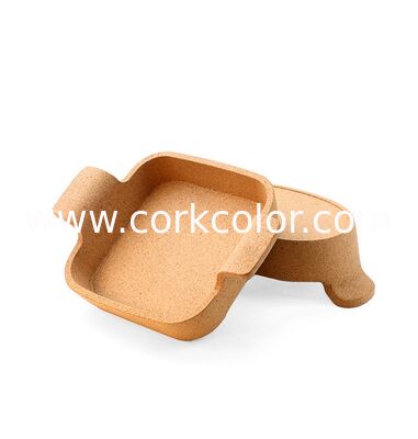 BSCI Certified Factory Custom Anti-Slip Scratch Resistant Cork Base Pad Heat Insulation Mat For Ceramic Tray