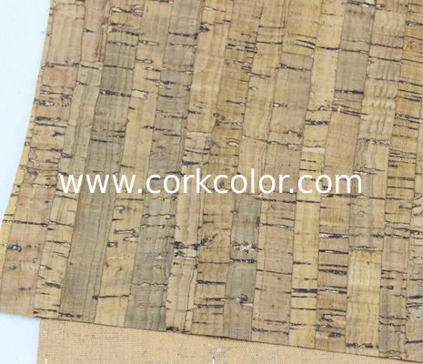 Popular 1.35m Width Dark Black Color Cork Fabric by Yard for Handbad, Wallet Making