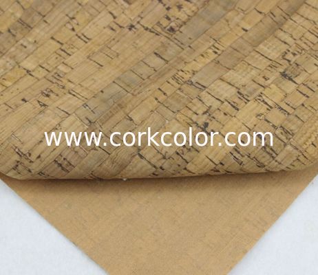 Popular 1.35m Width Dark Black Color Cork Fabric by Yard for Handbad, Wallet Making