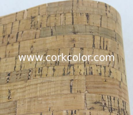 Popular 1.35m Width Dark Black Color Cork Fabric by Yard for Handbad, Wallet Making