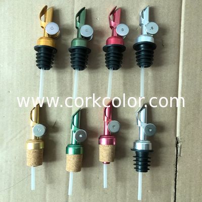 La venta al por mayor el 12cm de la fábrica cargó el aceite Pourer, canalón de cierre automático, 4 colores Siver disponible/oro/rojo/verde