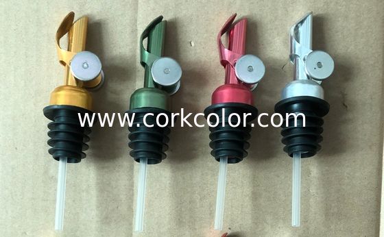 Vertedor ponderado popular 2022, boquilla de cierre automático de 12 cm, 4 colores disponibles plateado/dorado/rojo/verde